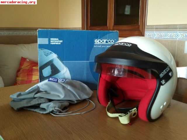 Vendo casco sparco jet seminuebo