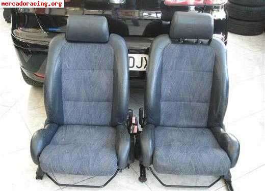 Asientos renault clio fase 1 16v de cuero.
