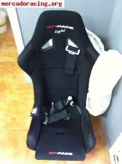 Baquet gp racing (con homologación fia   arnes 5 puntos 220€