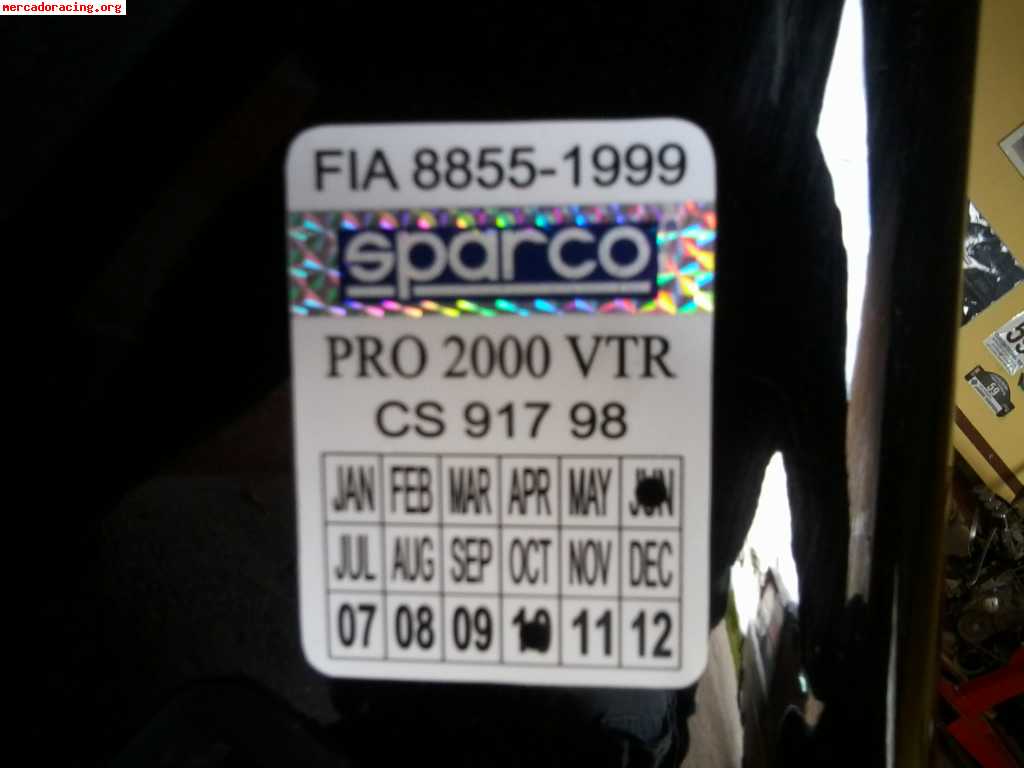 Vendo 2 backets sparco por 2000