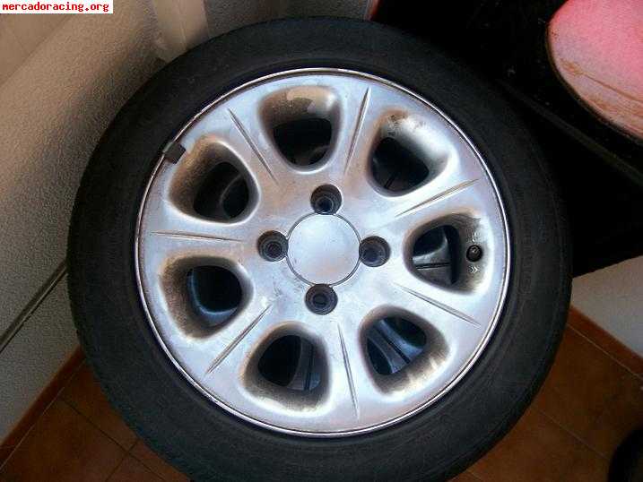 Compro ruedas con llantas para citroen saxo 