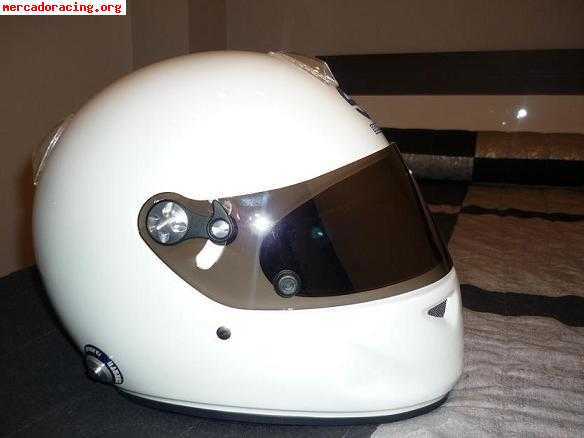 Casco con  clips hans sparco circuit adv