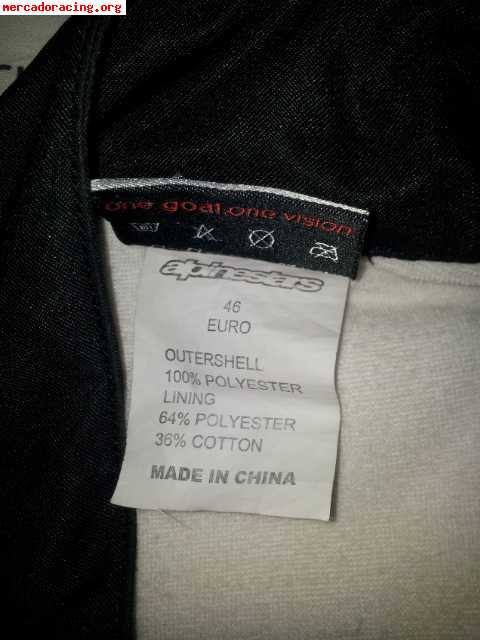 Mono alpinestars kmx-9 y costillar