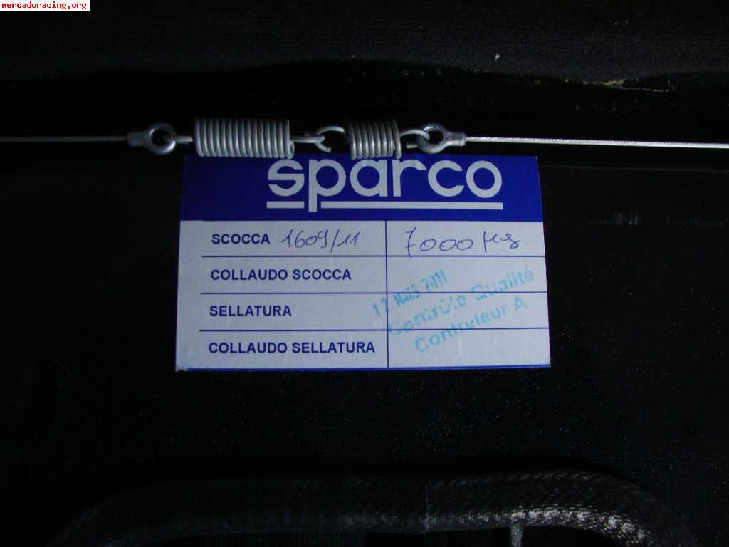 Vendo baket sparco evo