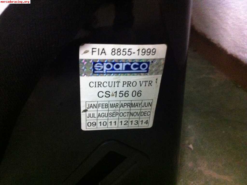 Baquets sparco advpro de competicion