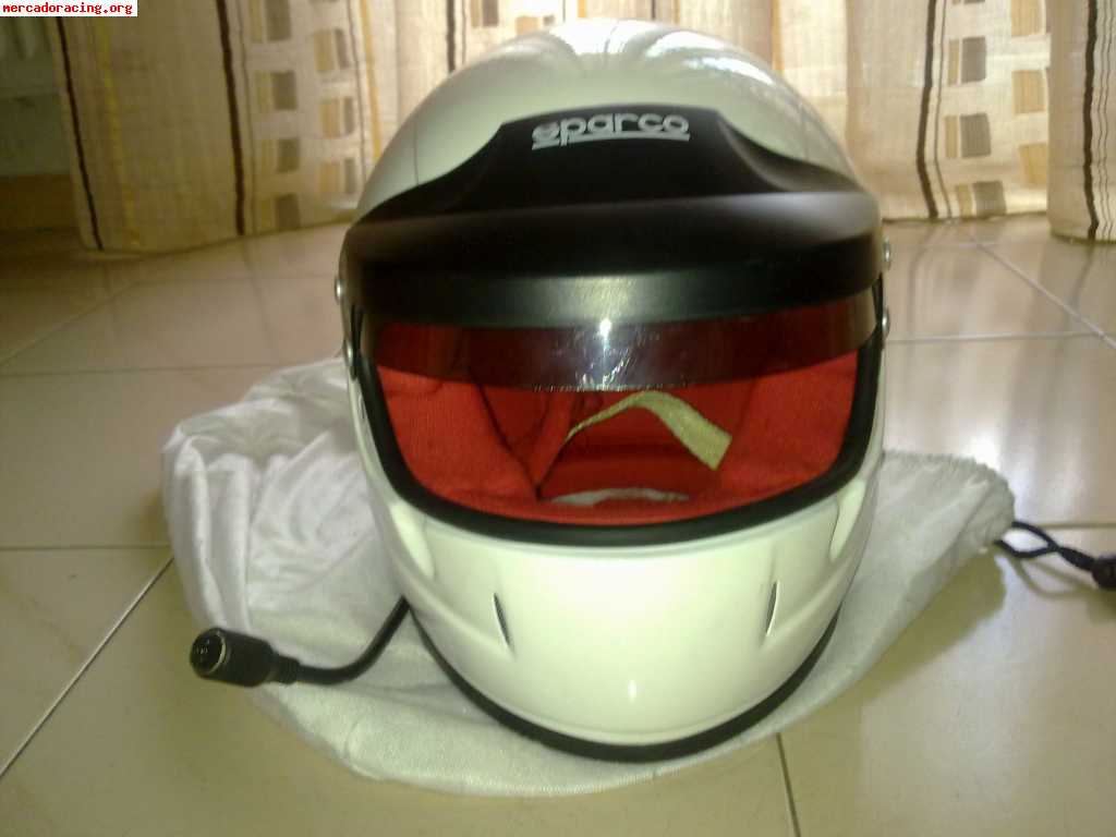 Casco rallye sparco carbon aramidic mix. talla 58 media.