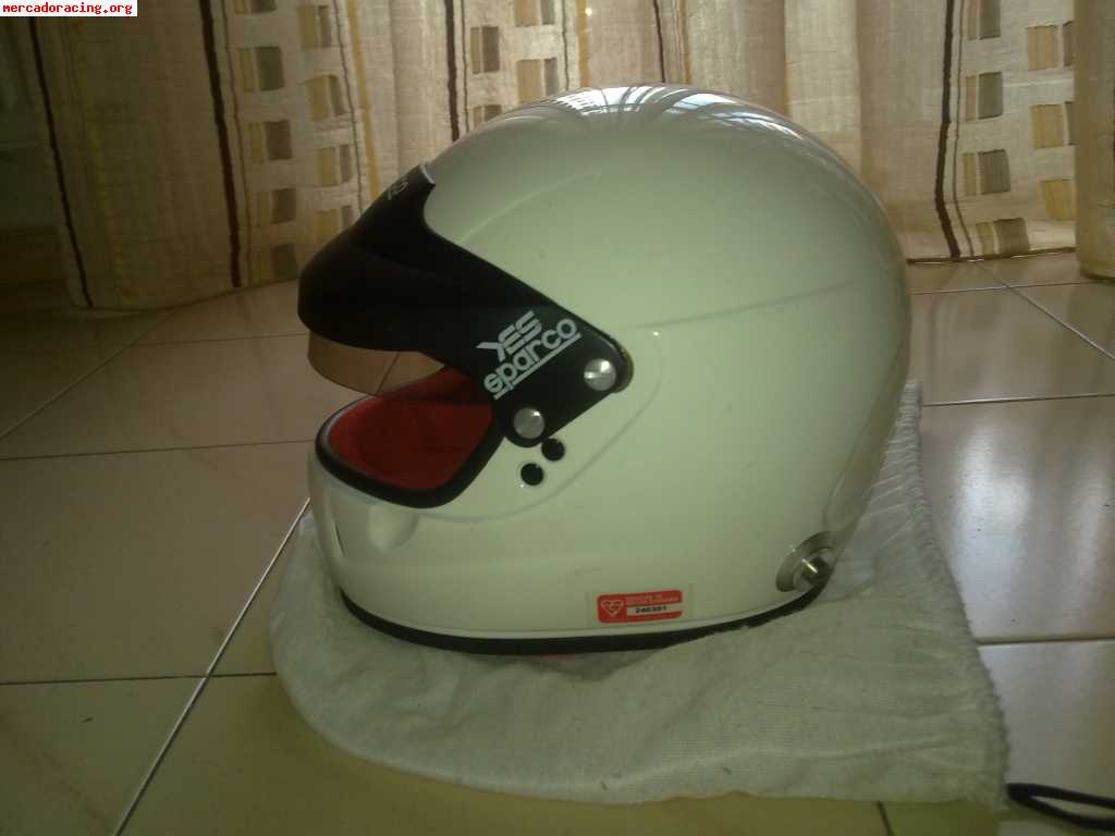Casco rallye sparco carbon aramidic mix. talla 58 media.