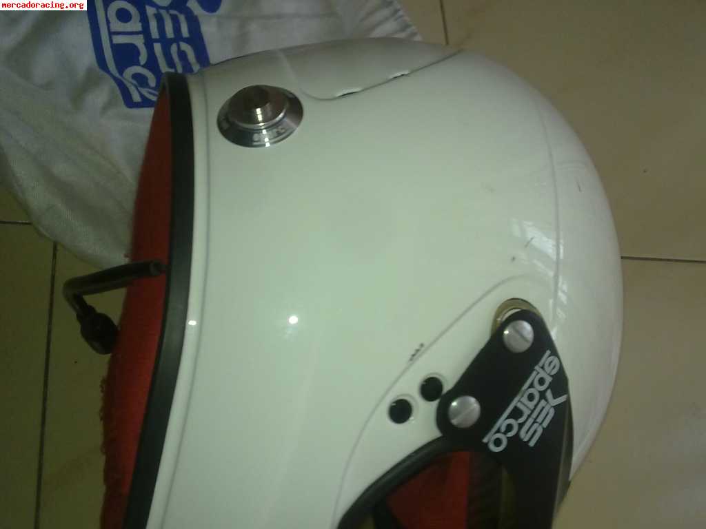 Casco rallye sparco carbon aramidic mix. talla 58 media.