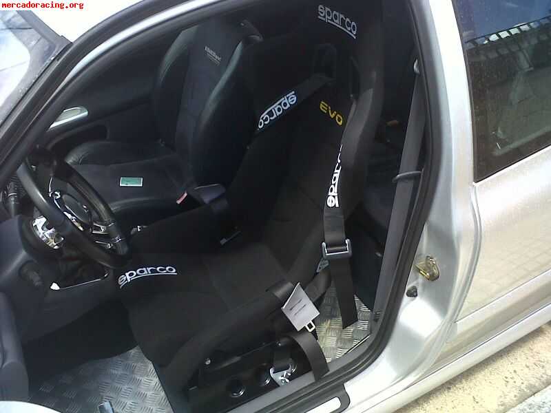 Baquet sparco evo   arnes   base clio sport