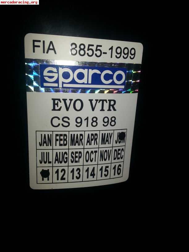 Baquet sparco evo   arnes   base clio sport