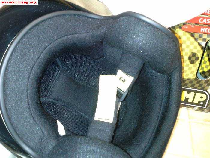Vendo casco omp jet 3.5 hans talla m a estrenar