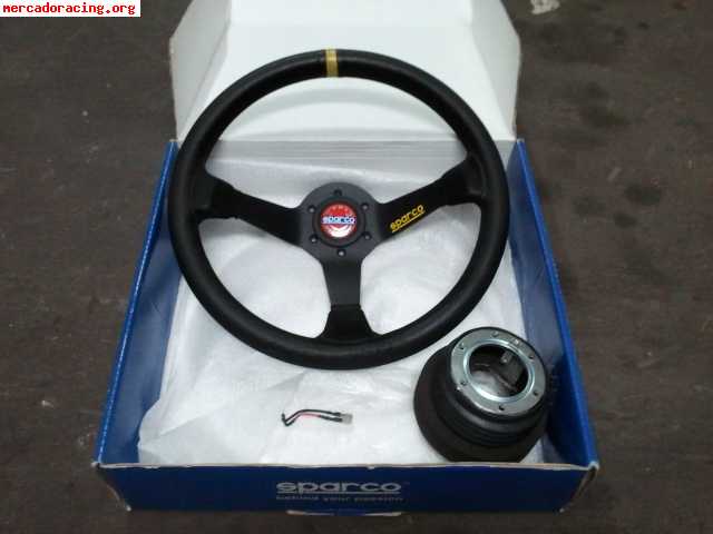 Volante sparco   piña momo para peugeot 207 rc
