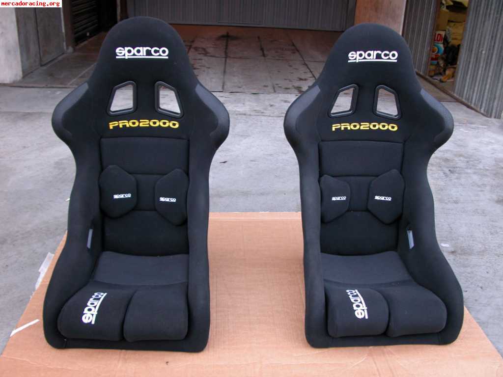 2 backet sparco pro2000 negros