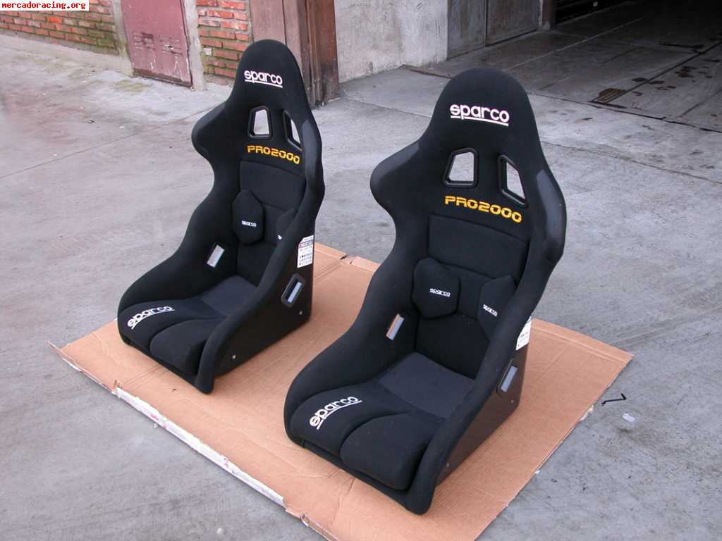 2 backet sparco pro2000 negros