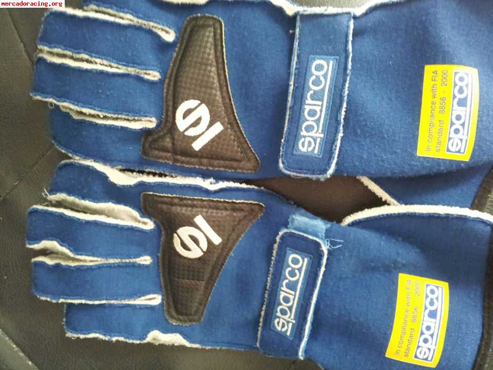 Vendo guantes sparco lo mas altos de la gama costuras para f