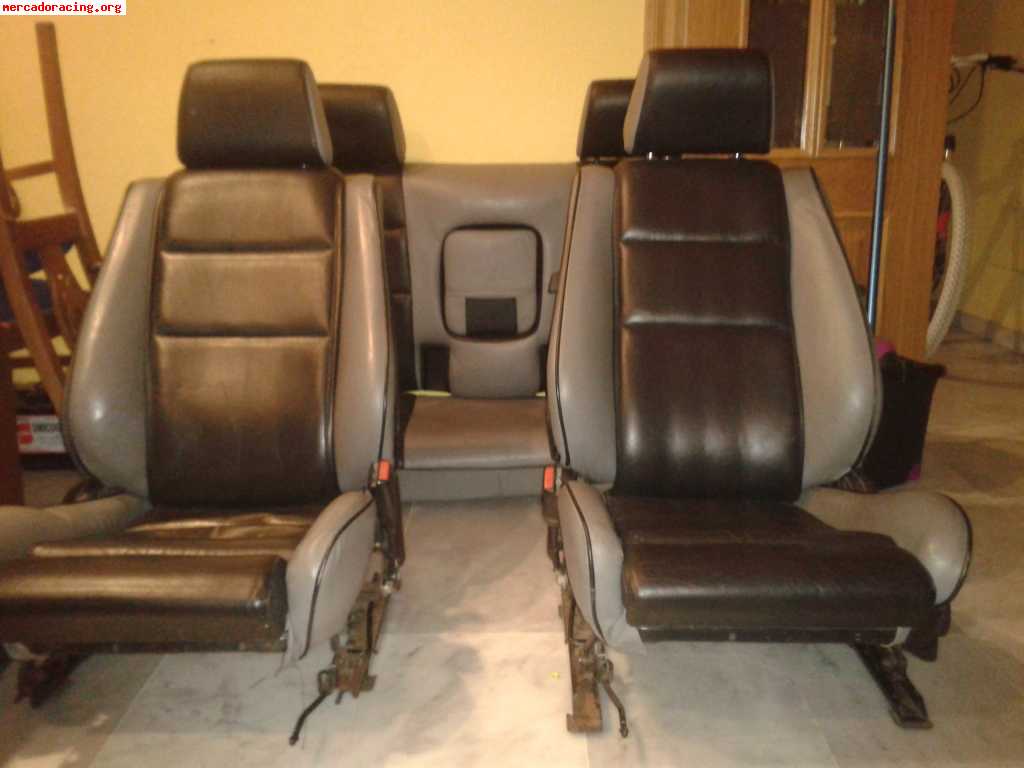 Vendo asientos sport bmw e30 tapiceria 318is cuero reposacab