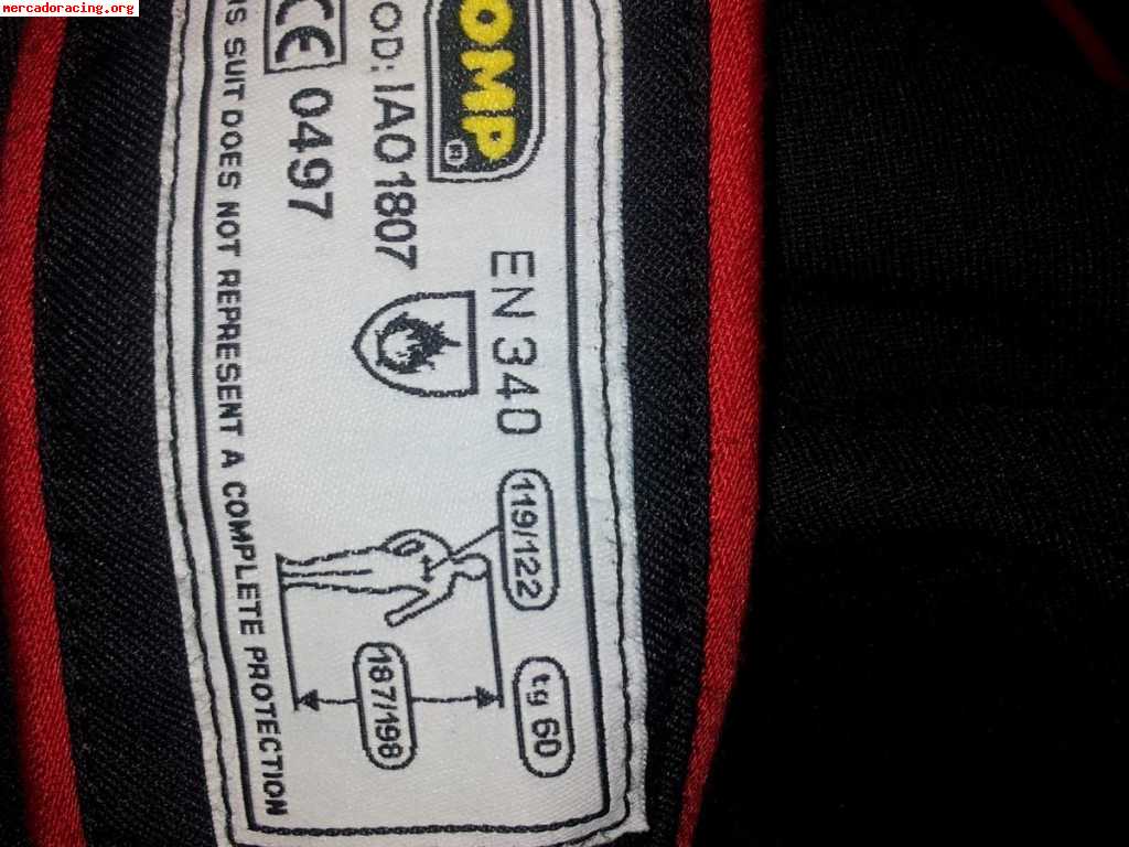 Mono ignifugo omp 3 capas t60 180euros