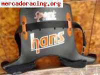 Vendo casco y hans como nuevos 5 carreras,