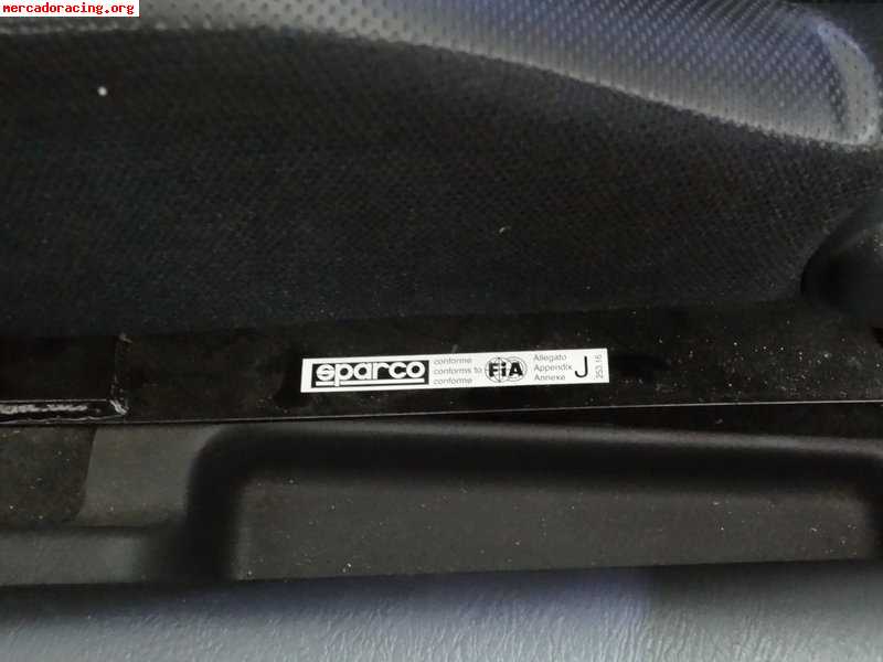 Pareja sparco torino negros semi baquet