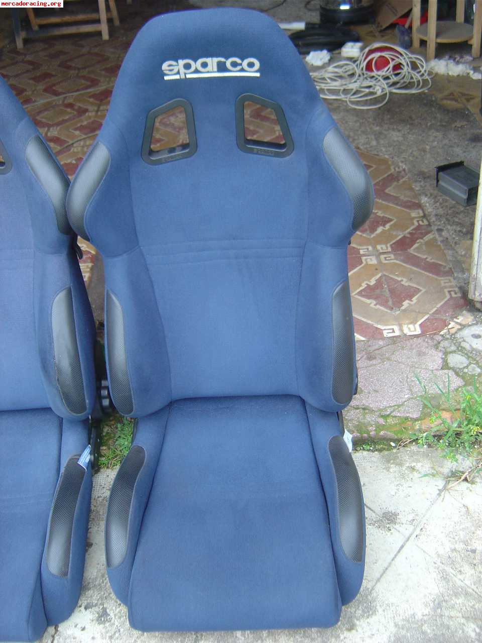 Asientos sparco torino azules
