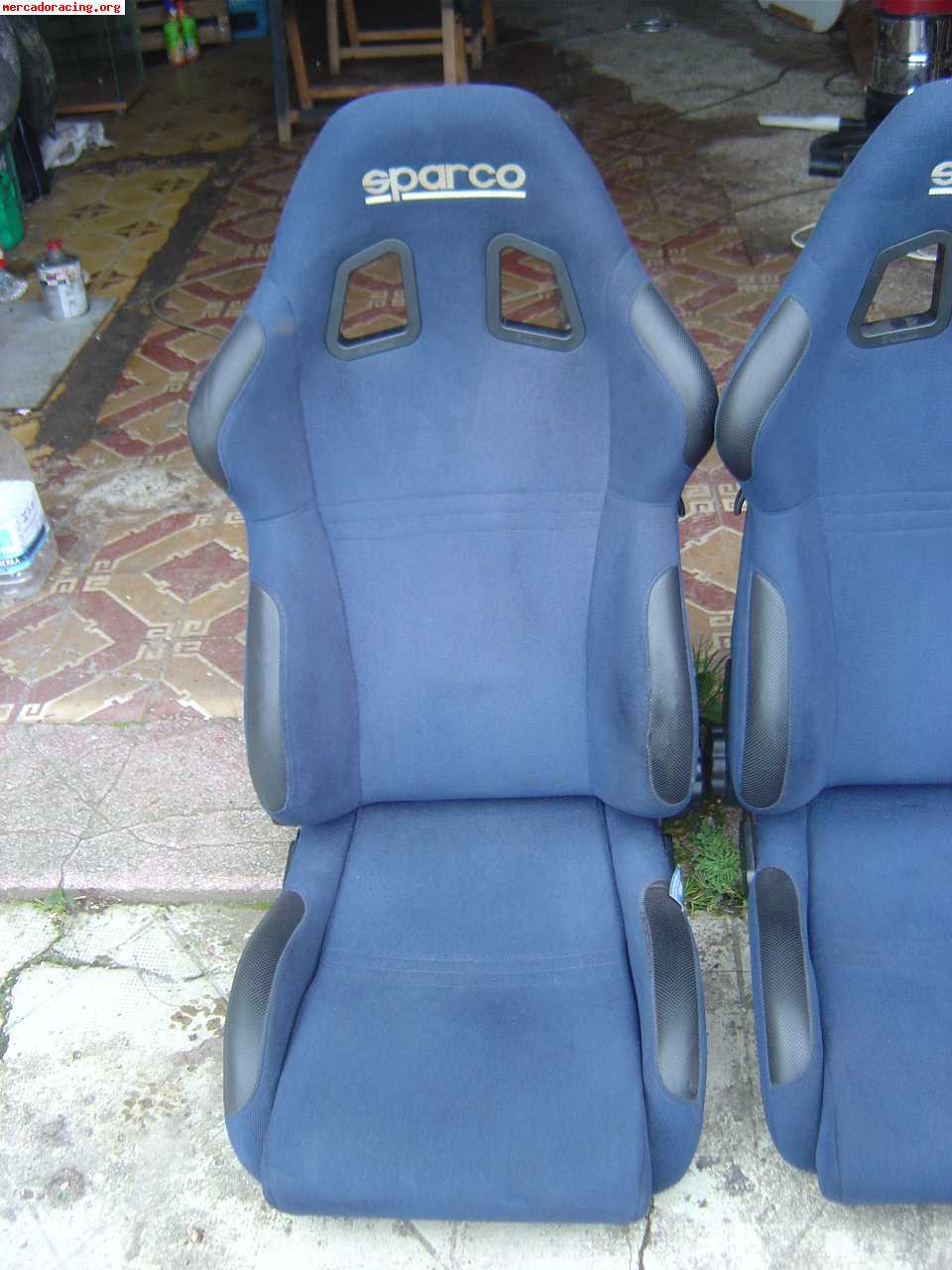 Asientos sparco torino azules