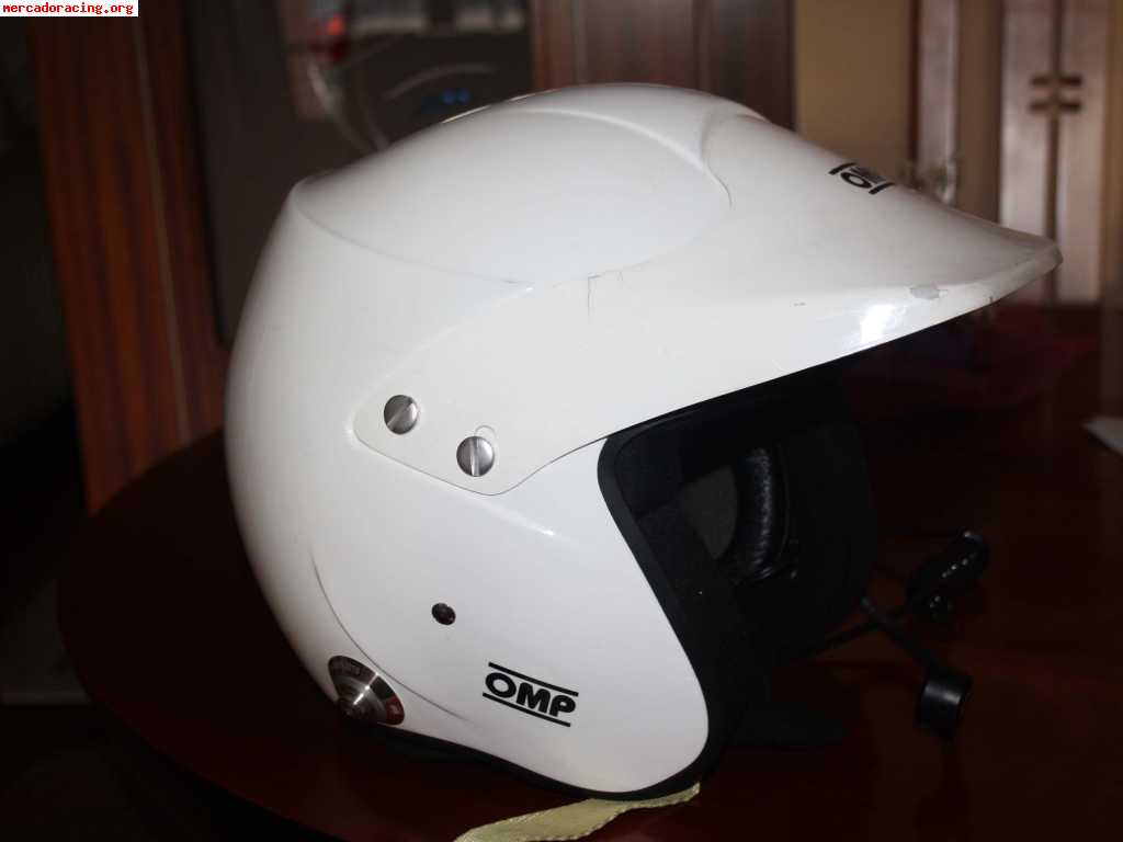 Se vende casco omp 6 carreras compatible con peltor (sa2010)