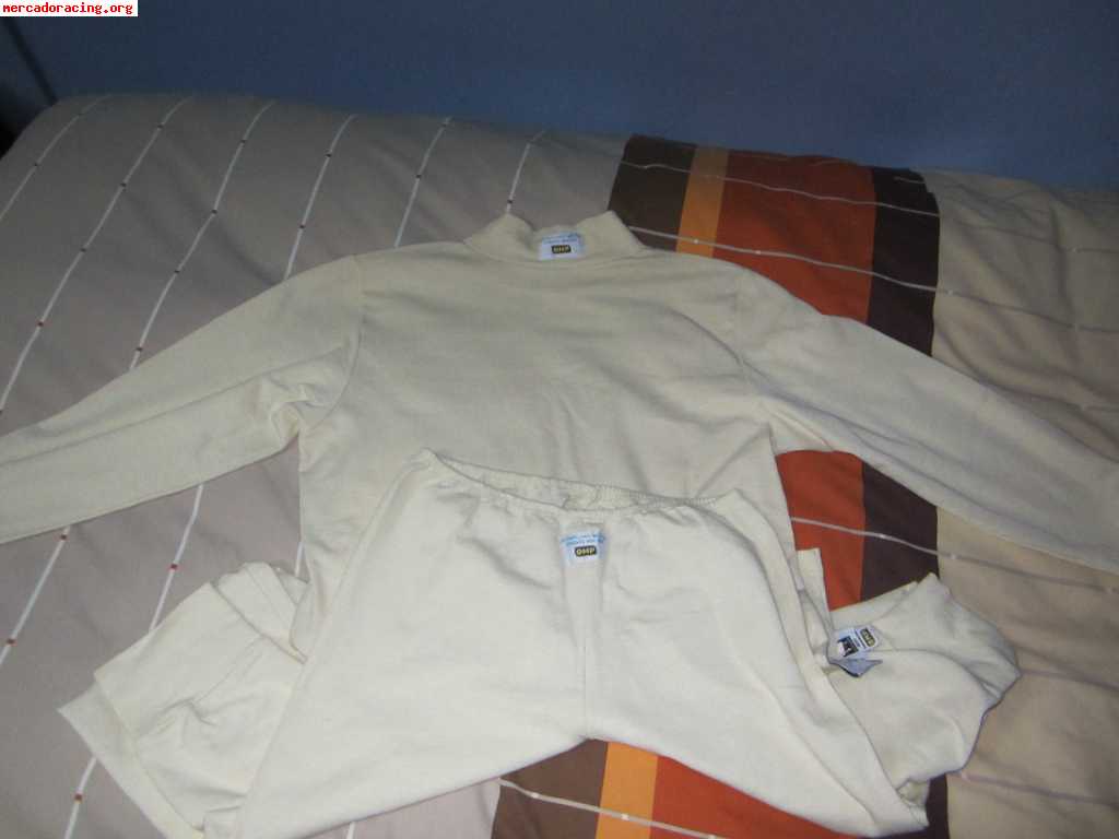 Ropa interior ignífuga (camiseta, pantalón y sotocasco) 100e