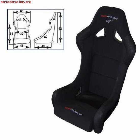 Vendo pareja de bacquets gp-race light nuevos a estrenar