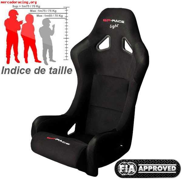 Vendo pareja de bacquets gp-race light nuevos a estrenar