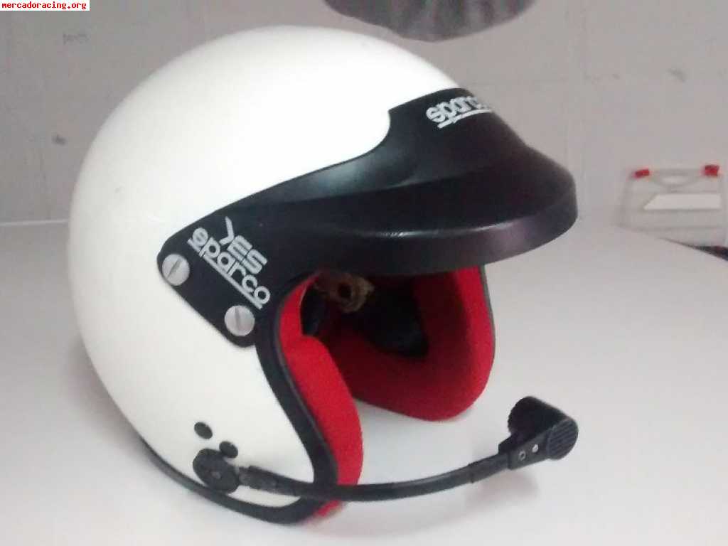 Casco sparco talla m con interfono y homologación vigente