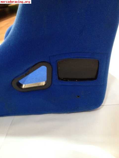 Bacquet omp trs azul usado