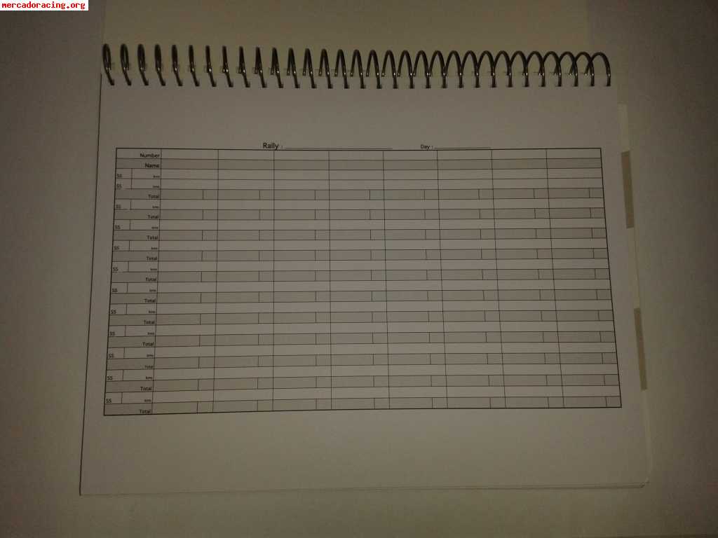 Libretas para copiloto