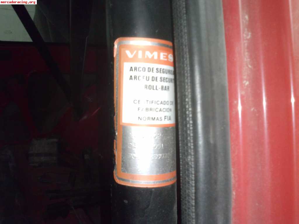 Vendo barras antivuelco y kit de extincion de ford escort rs