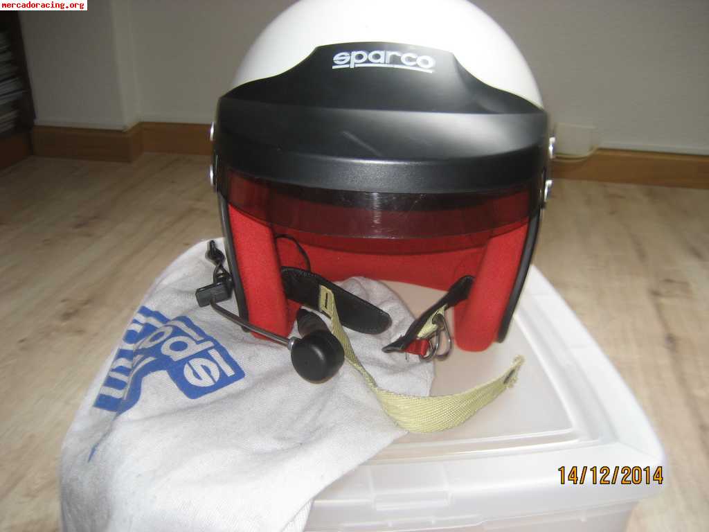 Casco sparco con interfonos