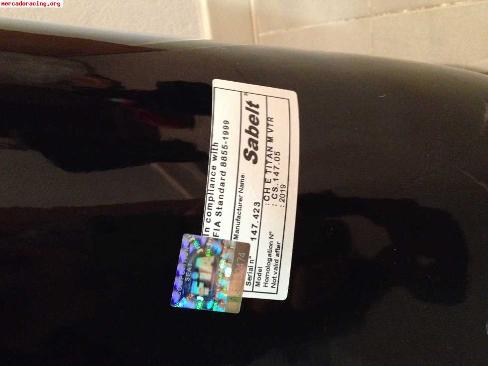 Bacquet sabelt gt140 talla m a estrenar