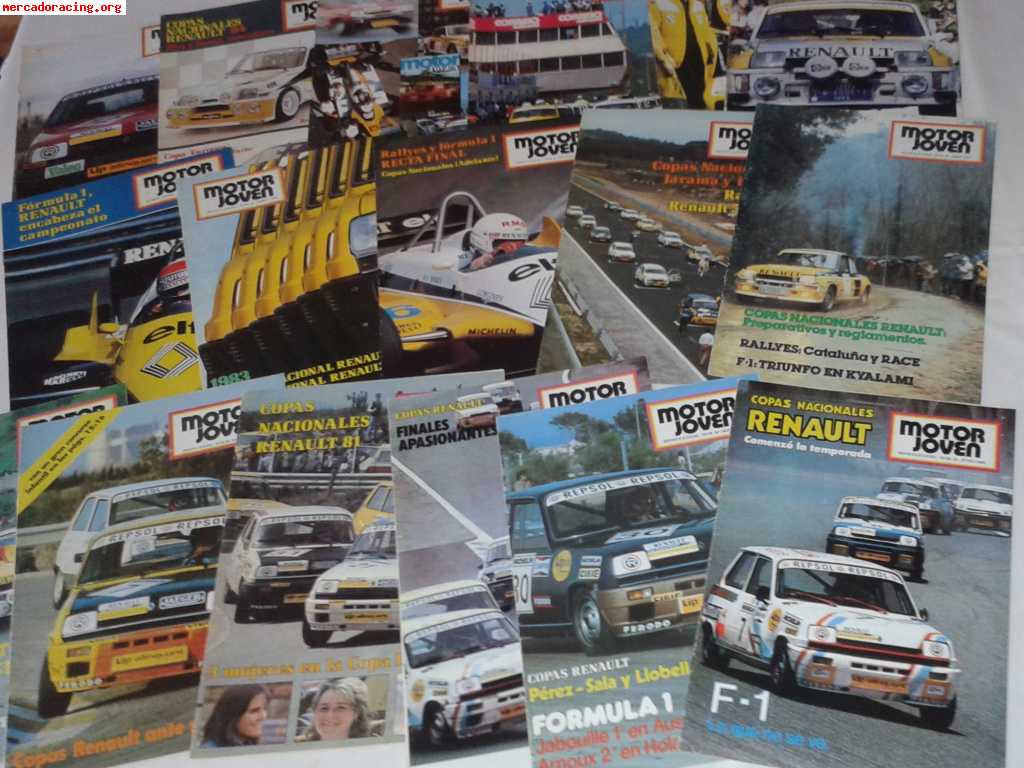 Venta de revistas motor joven renault años 80