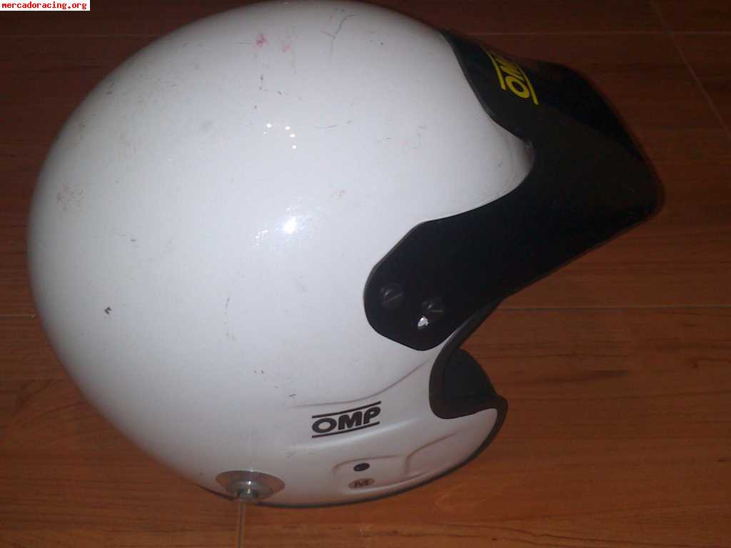 Vendo casco omp jet y hans