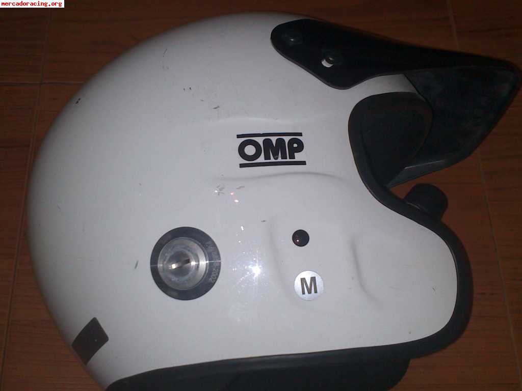 Vendo casco omp jet y hans