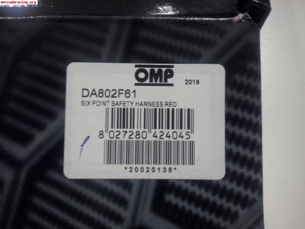 Arneses omp 6 puntos h. fia