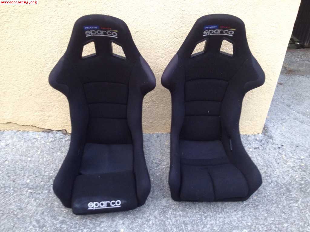 Backets originales fibra sparco peugeot sport fia