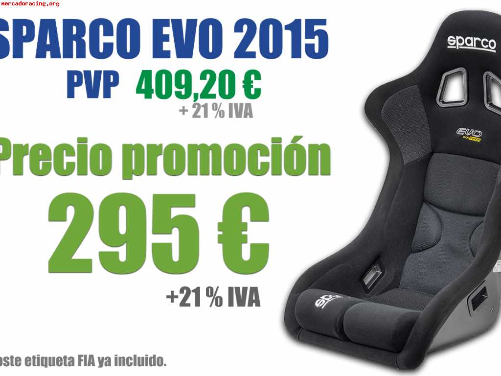 Súper promo asientos sparco 2015