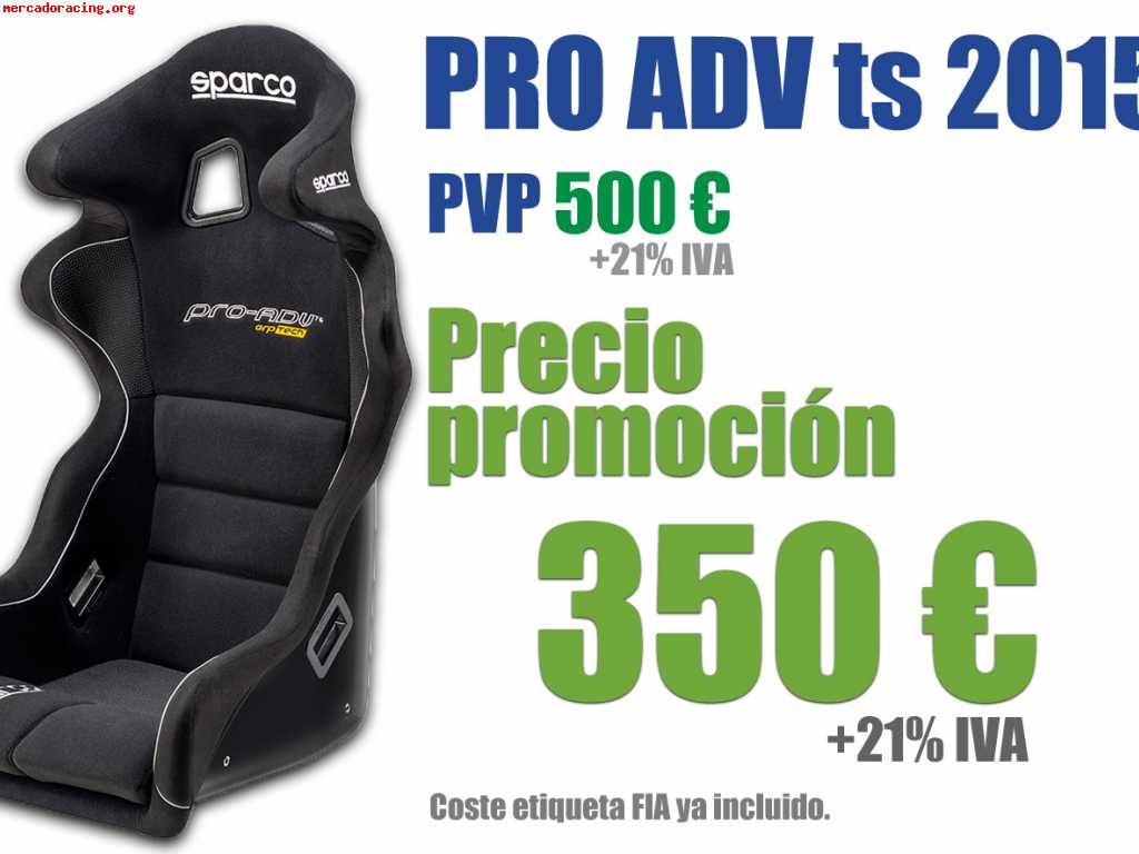 Súper promo asientos sparco 2015