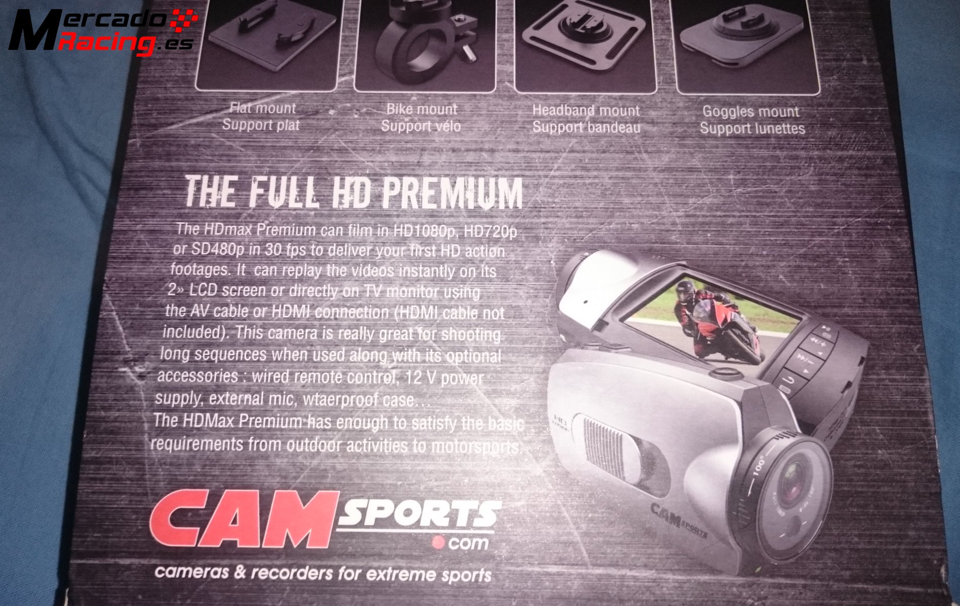 Camara onboard full hd extreme