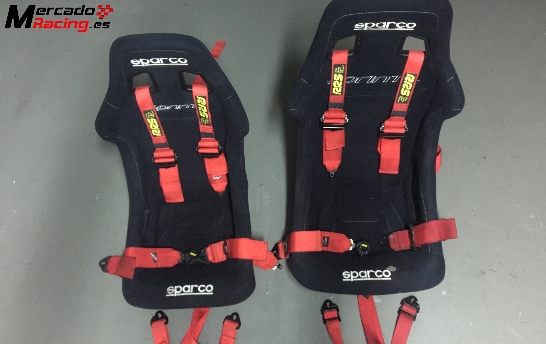 Backets sparco sprint mas arneses rrs