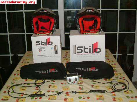 2 cascos stilo trophy plus + centralita wrc03