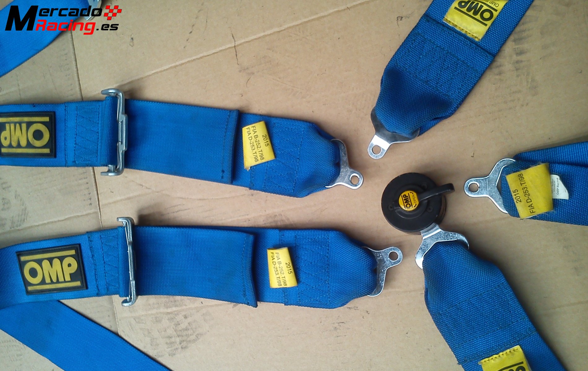 Arneses omp azules de 6 puntos
