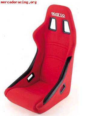 Baquets sparco speed con guías y arneses