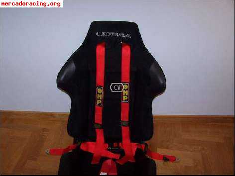 Semibaquet cobra reclinable y arnes omp, nuevos