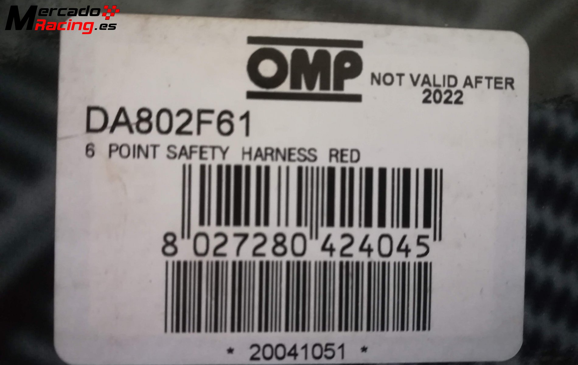 Arnés omp 802f 6 puntos