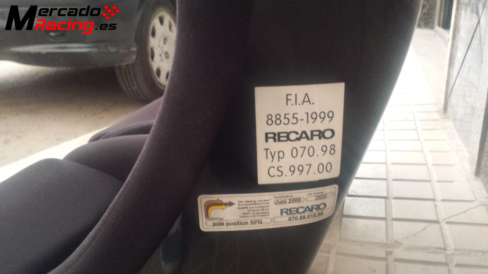 2 bakets recaro pole position   bases tipo  l 